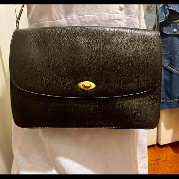 Coach Handbags - Coach vintage Madison Royalton black pebbled leather shoulder bag